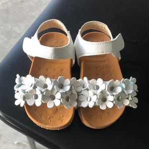 Baby white sandals